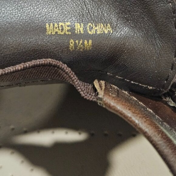 Loeffler Randall Saige Expresso Brown Calf Leather Platform Penny Loafers 8.5M - Picture 10 of 14